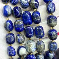 Lapis Lazuli Beads, Nuggets, DIY, blauw, 10x15mm, Per verkocht Ca 39 cm Strand