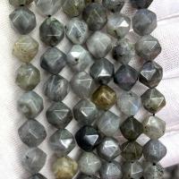 Labradorit Perlen, DIY & verschiedene Größen vorhanden & facettierte, grau, verkauft per ca. 38 cm Strang