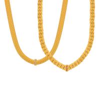 Titanstahl Halskette, mit Verlängerungskettchen von 1.97inch, verschiedene Stile für Wahl & Micro pave Zirkonia & für Frau, keine, Länge:ca. 17.72 ZollInch, ca. 15.75 ZollInch, verkauft von PC