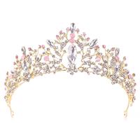 Bridal Tiaras, Tibetan Style, with Crystal, plated, fashion jewelry & for woman & with rhinestone, more colors for choice, 300x70mm, Inner Diameter:Approx 160mm, Sold By PC