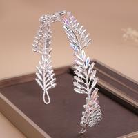 Hair Bands Zinc Alloy plated fashion jewelry & for woman & with rhinestone nickel lead & cadmium free 360mm Sold By PC