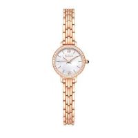 Women Wrist Watch Zinc Alloy with Glass & 304 Stainless Steel Round plated fashion jewelry & Chinese movement & for woman & with rhinestone nickel lead & cadmium free Length Approx 200 mm Sold By PC