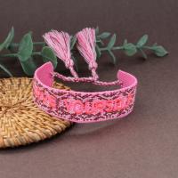 Cadena pulseras tejidas, Poliéster y algodón, Joyería & unisexo, más colores para la opción, longitud:26 cm, Vendido por UD