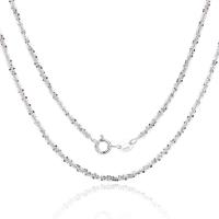 Серебряное ожерелье, Серебро 925 пробы, Другое покрытие, разный размер для выбора & Женский, Много цветов для выбора, продается PC