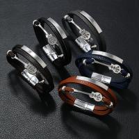 Bracelets cordon PU, cuir PU, guitare, bijoux de mode & pour homme, plus de couleurs à choisir, Vendu par PC