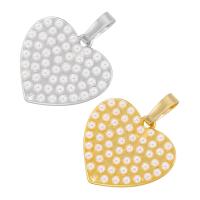 Colgantes de Metal en Forma Corazón, con Perlas plásticas, chapado, Bricolaje, más colores para la opción, Vendido por UD
