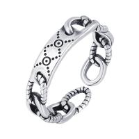 Ring Finger mosiądz, Powlekane, biżuteria moda & dla kobiety, srebro, sprzedane przez PC