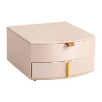 PU Πολυλειτουργικό Κοσμήματα Box, Διπλό επίπεδο & Φορητό & Dustproof, περισσότερα χρώματα για την επιλογή, 180x200x100mm, Sold Με PC
