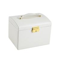 PU Leather Multifunctional Jewelry Box with Velveteen three layers & portable & dustproof & with mirror Sold By PC