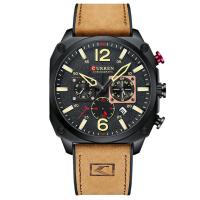 Men Wrist Watch, Tibetan Style, with PU Leather & Glass, Life water resistant & japanese movement & for man, more colors for choice, nickel, lead & cadmium free, 44x13mm, Length:Approx 24 cm, Sold By PC