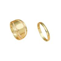 Zinklegierung Zehe Ring, goldfarben plattiert, 2 Stück & Modeschmuck & für Frau, goldfarben, 14mm, verkauft von setzen