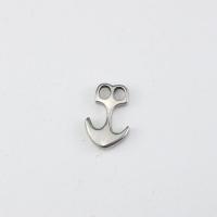 Stainless Steel Pendants 304 Stainless Steel Anchor polished DIY & double-hole original color Sold By PC
