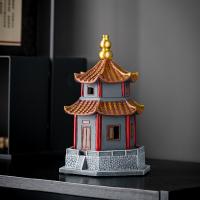 Traditional Ceramic Inserted Burner Incense Seat Porcelain Tower handmade for home and office & durable Sold By PC