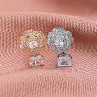 Kubisk Circonia Micro bane messing Ring, forgyldt, mode smykker & Micro Pave cubic zirconia & for kvinde, flere farver til valg, nikkel, bly & cadmium fri, Solgt af PC