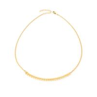 Stainless Steel Jewelry Necklace, 304 Stainless Steel, with 1.97inch extender chain, 18K gold plated, fashion jewelry & for woman, golden, Length:Approx 17.72 Inch, Sold By PC