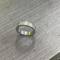 Zirkonia Edelstahl-Finger- Ring, 304 Edelstahl, unisex & verschiedene Größen vorhanden & Micro pave Zirkonia, 6PCs/Tasche, verkauft von Tasche