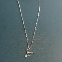 Stainless Steel Jewelry Necklace 304 Stainless Steel Bird plated fashion jewelry & DIY Length Approx 17 Inch Sold By PC