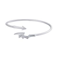 Brass Bracelet & Bangle plated fashion jewelry & for woman silver color Inner Approx 58mm Sold By PC