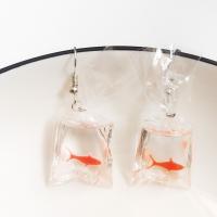 Stainless Steel Drop Earring 304 Stainless Steel with Resin fashion jewelry nickel lead & cadmium free Sold By Pair