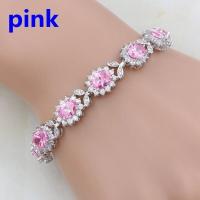 Zinc Alloy Bracelet fashion jewelry & micro pave cubic zirconia & for woman nickel lead & cadmium free Sold By PC