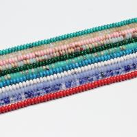 Gemstone Jewelry Beads, Abacus, polished, DIY & different materials for choice, 2x4mm, 155PCs/Strand, Sold By Strand