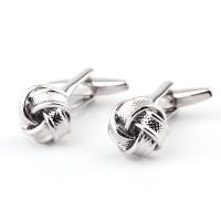 Cufflinks Brass silver color plated 2 pieces & for man nickel lead & cadmium free Sold By Set