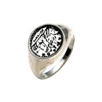 Zink Alloy Finger Ring, silver pläterad, mode smycken & för kvinna, silver, 17mm, Säljs av PC