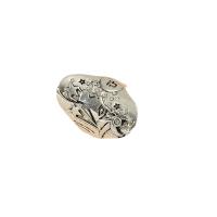 Tibetan Style Finger Ring, silver color plated, fashion jewelry & for woman, silver color, 17mm, Sold By PC