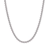 Sterling Silber Halsketten, 925er Sterling Silber, rund, Modeschmuck & unisex & verschiedene Stile für Wahl, Silberfarbe, verkauft von PC