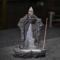 Backflow Incense Burner, Porcelain, handmade, Halloween Design & for home and office & durable & multifunctional, 93x65x120mm, Sold By PC