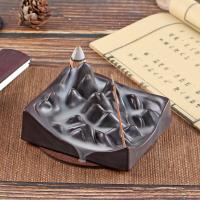 Backflow Incense Burner, Porcelain, handmade, for home and office & durable & multifunctional, 100x90x60mm, Sold By PC