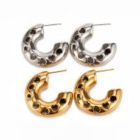 Roestvrij staal Stud Earrings, 304 roestvrij staal, mode sieraden & voor vrouw, meer kleuren voor de keuze, Verkocht door pair