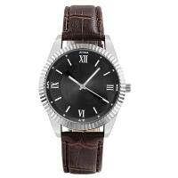 Men Wrist Watch PU Leather with 304 Stainless Steel & Zinc Alloy Round fashion jewelry & Chinese movement & for man Length Approx 250 mm Sold By PC