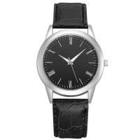 Men Wrist Watch PU Leather with Glass & 304 Stainless Steel & Zinc Alloy Round fashion jewelry & Chinese movement & for man Length Approx 245 mm Sold By PC