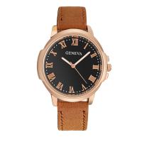 Men Wrist Watch, PU Leather, with Glass & 304 Stainless Steel & Tibetan Style, Round, rose gold color plated, fashion jewelry & Chinese movement & for man, more colors for choice, 46x10mm, Length:Approx 260 mm, Sold By PC