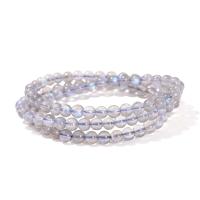 Gemstone Bracelets Moonstone Round polished fashion jewelry & Unisex Length Approx 45 cm Sold By PC