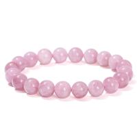 Quartz Bracelets, Rose Quartz, Round, polished, fashion jewelry & for woman, pink, 8-10mm, Length:Approx 18 cm, Sold By PC