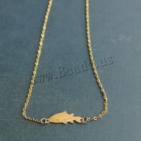 Stainless Steel Jewelry Bracelet 304 Stainless Steel Fish plated fashion jewelry & DIY Length Approx 7 Inch Sold By PC