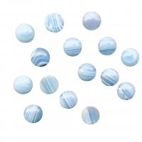 Natural Gemstone Cabochons, Turquoise, Round, DIY & different size for choice, blue, 100PCs/Bag, Sold By Bag