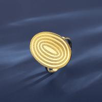 Пальцевидное Кольцо Титановой Стали, титан, ювелирные изделия моды & Женский, золотой, не содержит никель, свинец, 22.7x16mm, продается PC