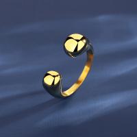 Titan Edelstahl Ringe, Titanstahl, Modeschmuck & verschiedene Größen vorhanden & für Frau, Goldfarbe, frei von Nickel, Blei & Kadmium, 7.5mm, verkauft von PC