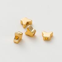 Brass Spacer Beads, Butterfly, plated, DIY, more colors for choice, 2.50x5x6mm, Hole:Approx 1.5mm, Sold By PC