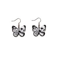 Tibetan Style Drop Earring, Butterfly, plated, Halloween Jewelry Gift & different styles for choice & for woman & enamel, 28-39mm, Sold By Pair