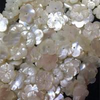 White Lip Shell Beads, Flower, DIY & different size for choice, white, Sold By PC