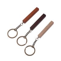 Tibetan Style Key Clasp, with Wood, Unisex & different styles for choice, more colors for choice, nickel, lead & cadmium free, Sold By PC