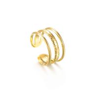 Titanium Čelik Finger Ring, modni nakit & različitih stilova za izbor & za žene, više boja za izbor, 17mm, 2računala/Lot, Prodano By Lot