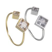 Titantium Steel δάχτυλο του δακτυλίου, Titanium Steel, κοσμήματα μόδας & για τη γυναίκα & με στρας, περισσότερα χρώματα για την επιλογή, 18mm, 2PCs/Παρτίδα, Sold Με Παρτίδα