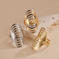 Titanium Steel Finger Ring Vacuum Ion Plating fashion jewelry & for woman 32*18mm Sold By Lot