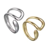 Titanium Steel Finger Ring Vacuum Ion Plating fashion jewelry & for woman 16*17mm Sold By Lot