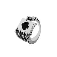 Zinc Alloy Finger Ring silver color plated fashion jewelry & for woman & enamel 18mm Sold By PC